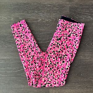 Lilly Pulitzer Pink Leopard Luxletic Leggings S